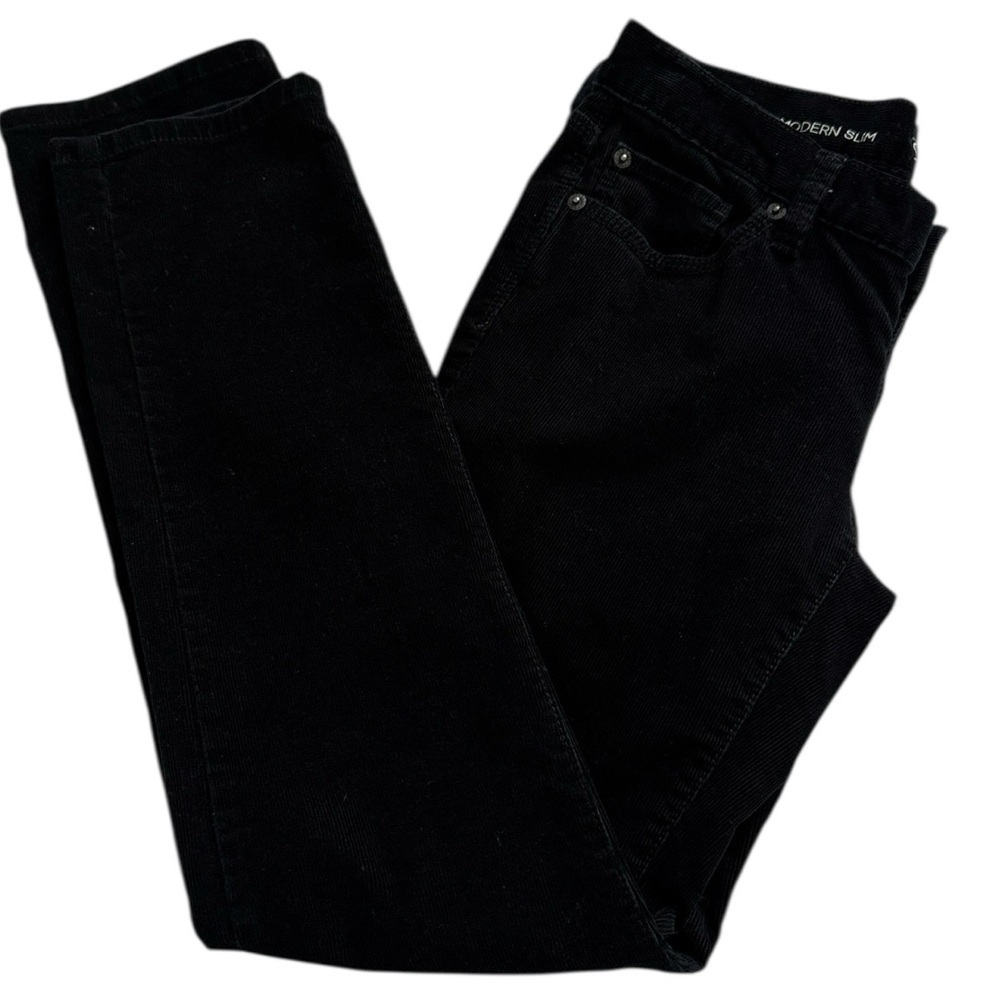 Ann Taylor Loft Modern Slim Black Corduroy Jeans Size 4P - Picture 4 of 12